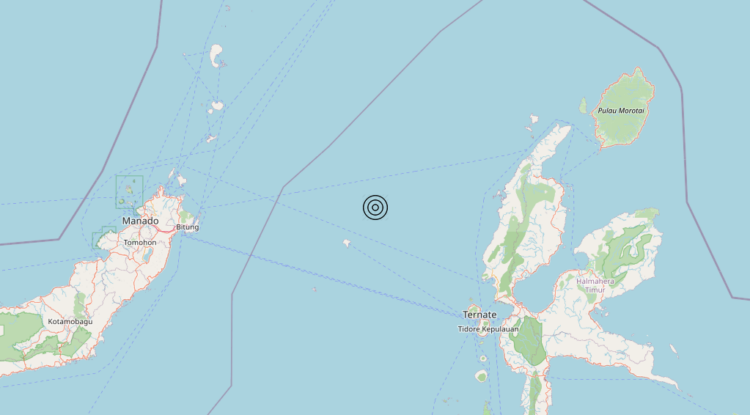 Terremoto Indonesia [Sea] – Magnitudo 5.7