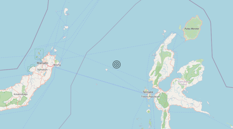 Terremoto Indonesia [Sea] – Magnitudo 5.8