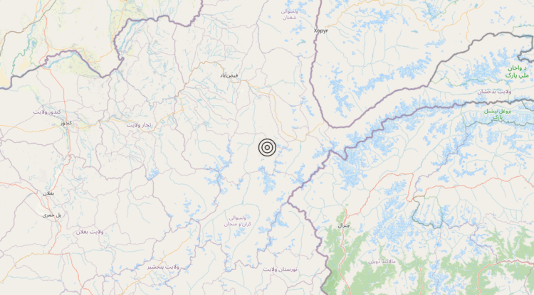 Terremoto Afghanistan [Land] – Magnitudo 5.8