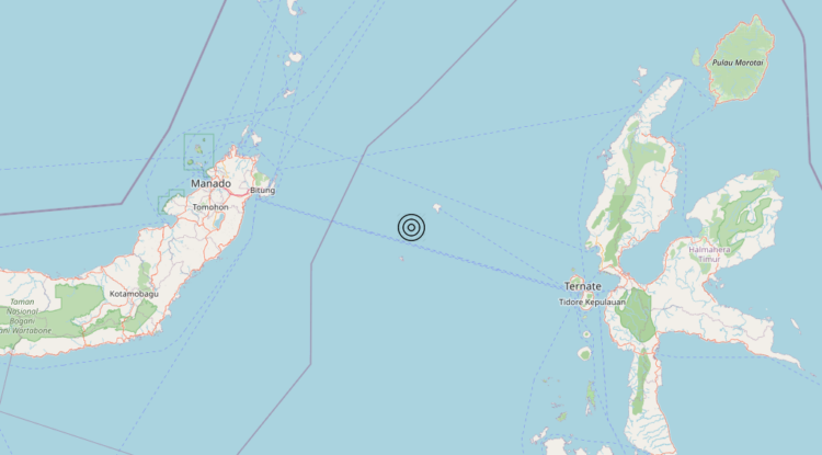 Terremoto Indonesia [Sea] – Magnitudo 5.5