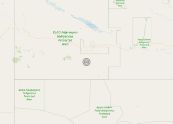 Terremoto Northern Territory, Australia [Land: Australia] – Magnitudo 5.5