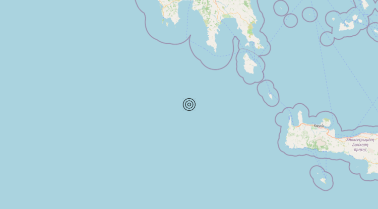 Terremoto Greece [Sea] – Magnitudo 4.9
