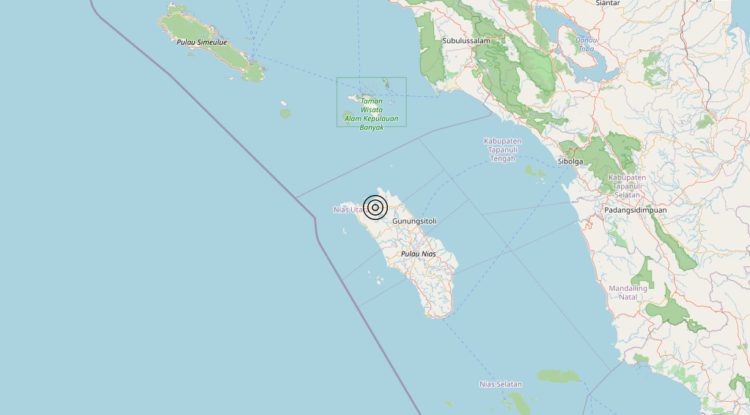 Terremoto Northern Sumatera, Indonesia [Land: Indonesia] – Magnitudo 5.9