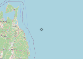 Terremoto Near east coast of eastern Honshu, Japan [Sea: Japan] – Magnitudo 5.9