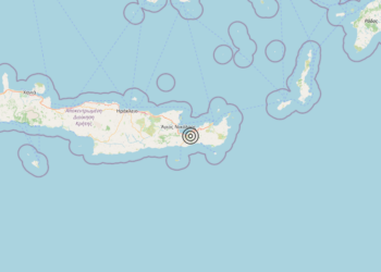 Terremoto Crete, Greece [Land: Greece] – Magnitudo 4.9