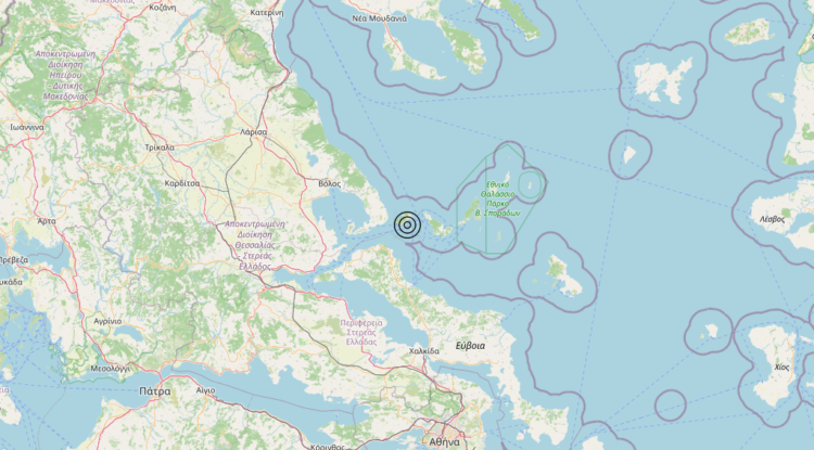 Terremoto Greece [Sea] – Magnitudo 4.6