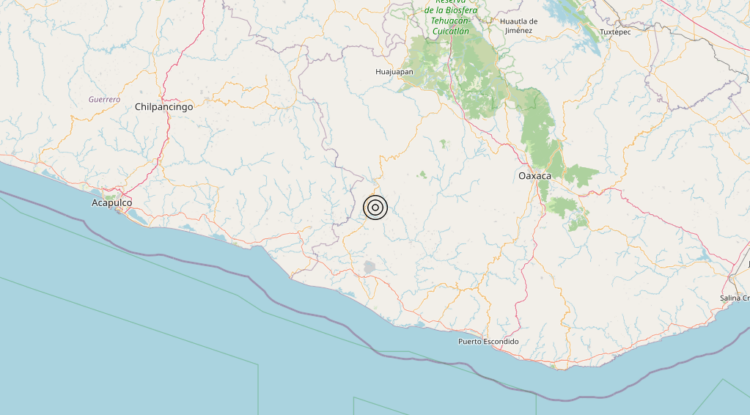 Terremoto Oaxaca, Mexico [Land: Mexico] – Magnitudo 5.8