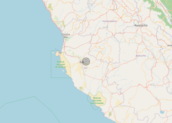 Terremoto Near coast of Peru [Land: Peru] – Magnitudo 5.9