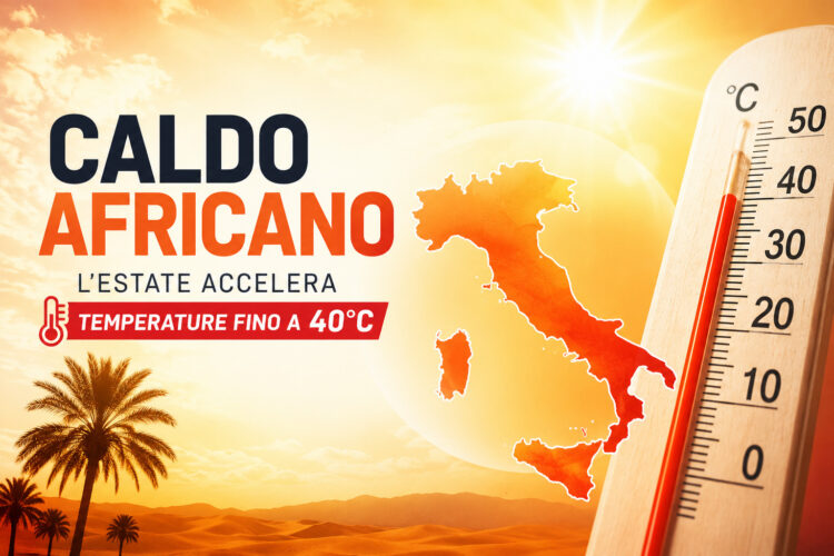 Meteo: il caldo africano accelera, l’Italia verso una fase eccezionale. Possibili punte vicine ai 40°C