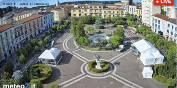Webcam Campobasso Piazza Municipio HD: torna online la diretta live dal cuore della città