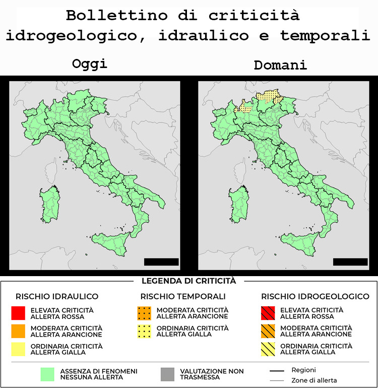 Bollettino di allerta meteo del 08/06/2026 Bollettino di allerta meteo del 08/06/2026