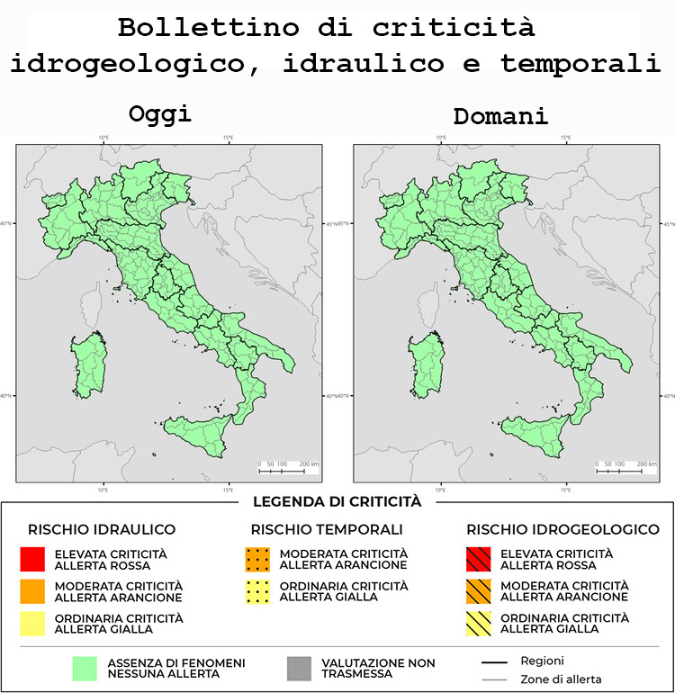 Bollettino di allerta meteo del 14/06/2026