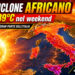 Meteo: anticiclone africano sempre più forte, caldo estremo con punte fino a 39°C
