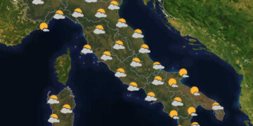 Il Meteo in Italia per Venerdì 12 Giugno 2026.