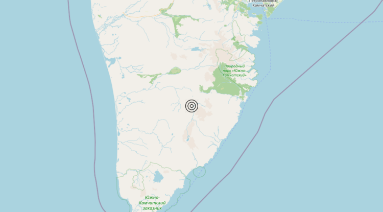 Terremoto Kamchatka Peninsula, Russia [Land: Russia] – Magnitudo 5.5