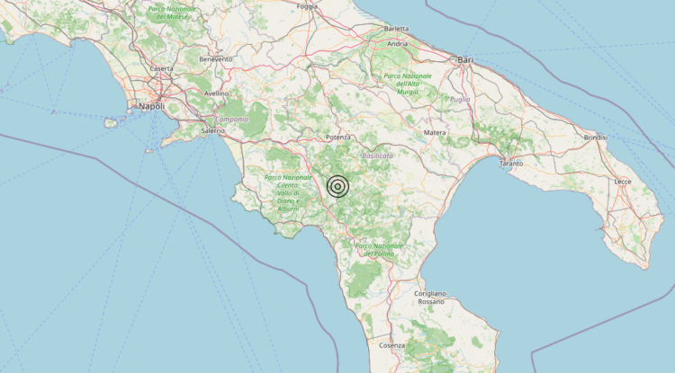 Terremoto 6 km NW Moliterno (PZ) – Magnitudo 3.0