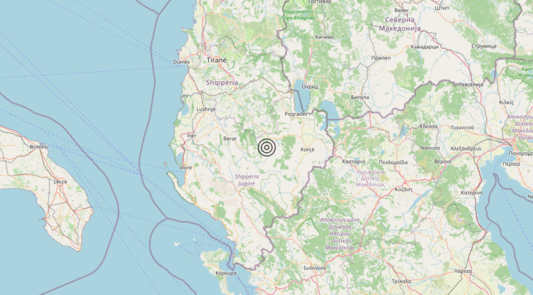 Terremoto Albania [Land] – Magnitudo 3.0