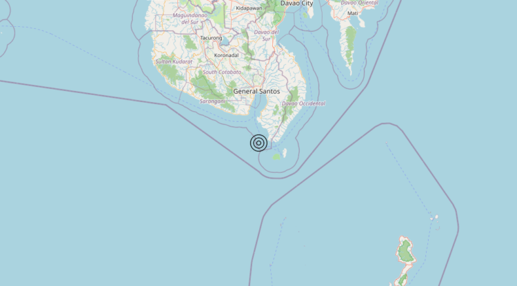 Terremoto Philippines [Sea] – Magnitudo 6.5