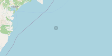 Terremoto Off east coast of Kamchatka Peninsula, Russia [Sea: Russia] – Magnitudo 5.5