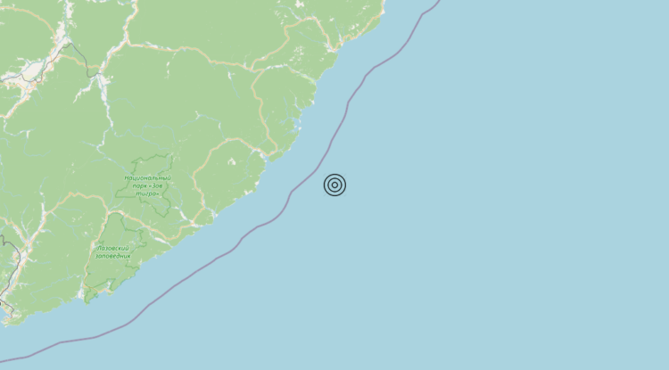 Terremoto Primorye, Russia [Sea: Russia] – Magnitudo 5.8