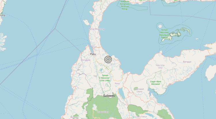 Terremoto Sulawesi, Indonesia [Land: Indonesia] – Magnitudo 6.7
