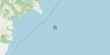 Terremoto Off east coast of Kamchatka Peninsula, Russia [Sea: Russia] – Magnitudo 6.0