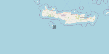 Terremoto Crete, Greece [Sea: Greece] – Magnitudo 5.0