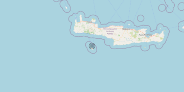Terremoto Crete, Greece [Land: Greece] – Magnitudo 5.3
