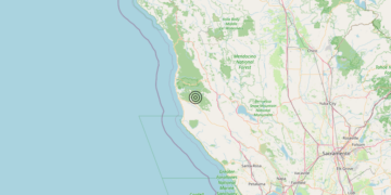Terremoto Near coast of northern California, United States [Land: United States] – Magnitudo 5.8