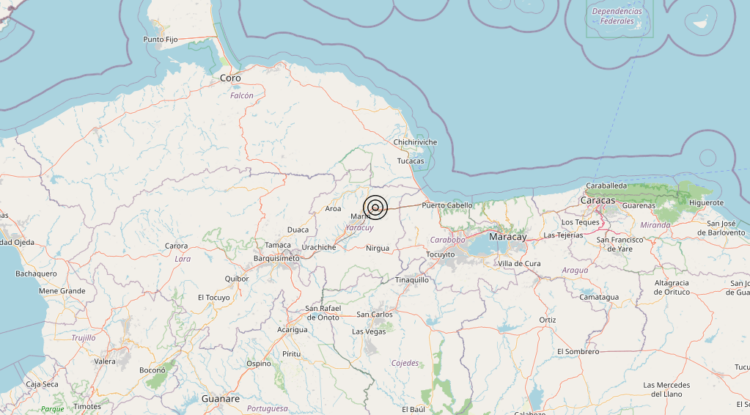 Terremoto Near coast of Venezuela [Land: Venezuela] – Magnitudo 7.0