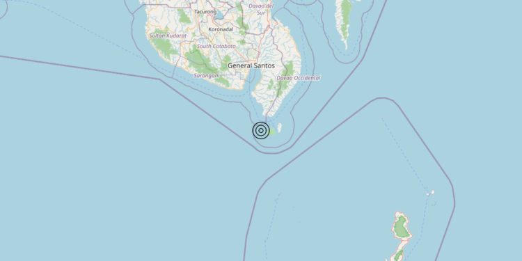 Terremoto Philippines [Sea] – Magnitudo 6.3