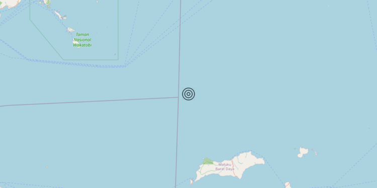 Terremoto Indonesia [Sea] – Magnitudo 5.8