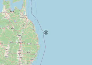 Terremoto Near east coast of eastern Honshu, Japan [Sea: Japan] – Magnitudo 5.8