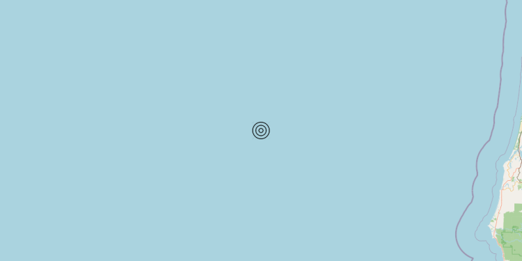 Terremoto Off coast of Oregon, United States [Sea: United States] – Magnitudo 5.5