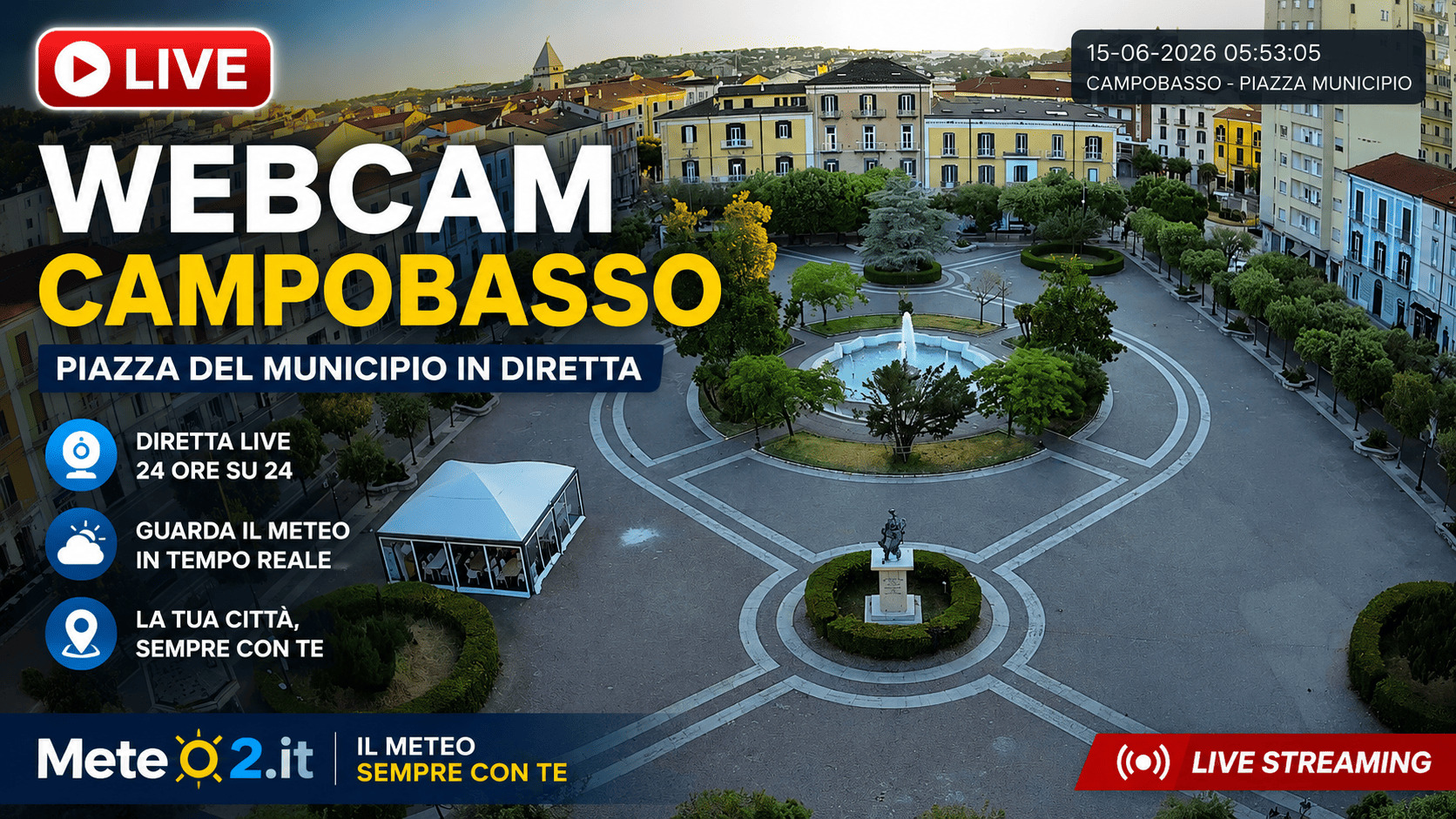 Webcam Campobasso: la diretta streaming è tornata online Webcam Campobasso: la diretta streaming è tornata online