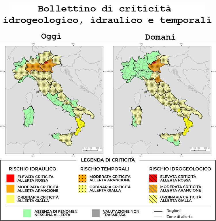 Bollettino di allerta meteo del 01/07/2026