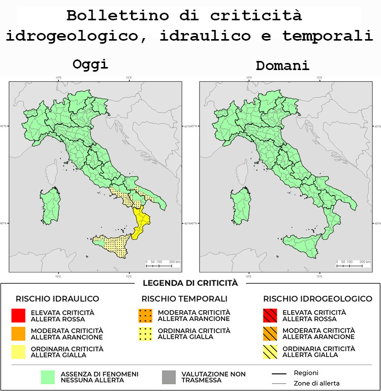 Bollettino di allerta meteo del 03/07/2026
