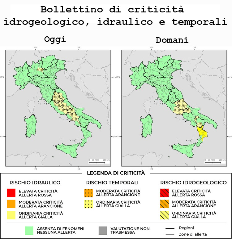 Bollettino di allerta meteo del 06/07/2026