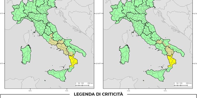 Bollettino di allerta meteo del 07/07/2026 Bollettino di allerta meteo del 07/07/2026