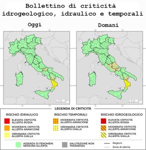 Bollettino di allerta meteo del 08/07/2026