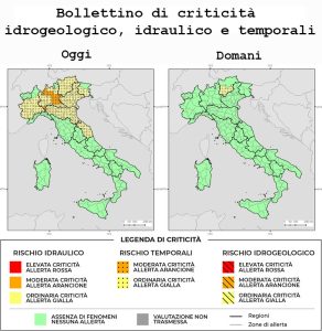 Bollettino di allerta meteo del 11/07/2026