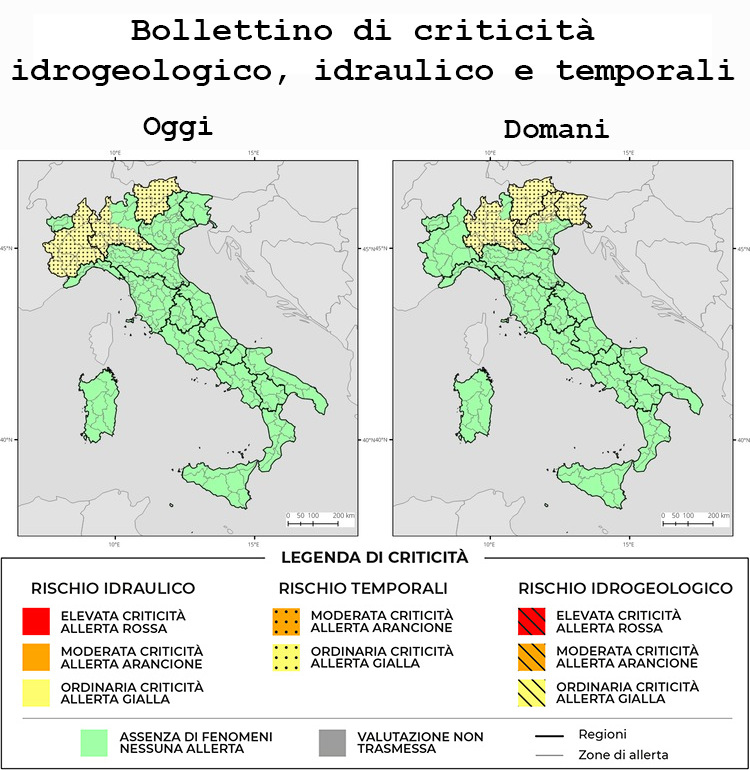 Bollettino di allerta meteo del 16/07/2026