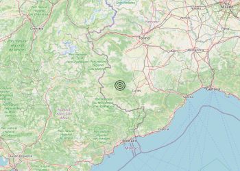 Terremoto 3 km SW Pradleves (CN) – Magnitudo 3.0