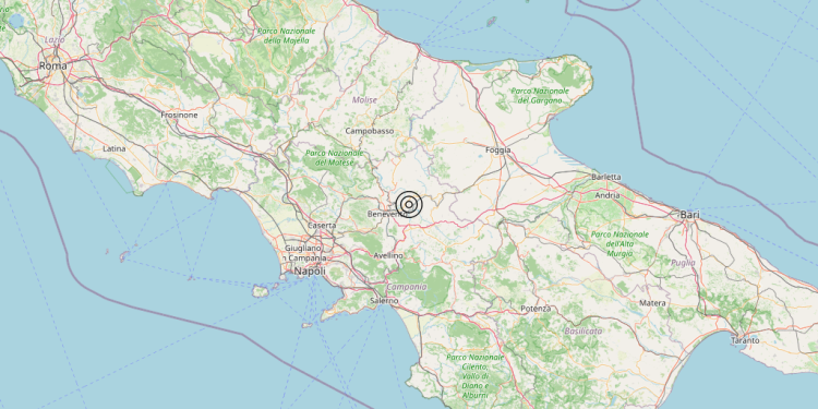 Terremoto 1 km E Apice (BN) – Magnitudo 3.3