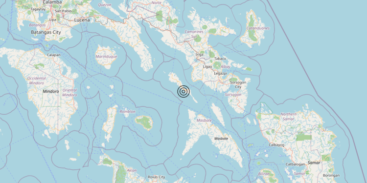 Terremoto Philippines [Sea] – Magnitudo 5.6