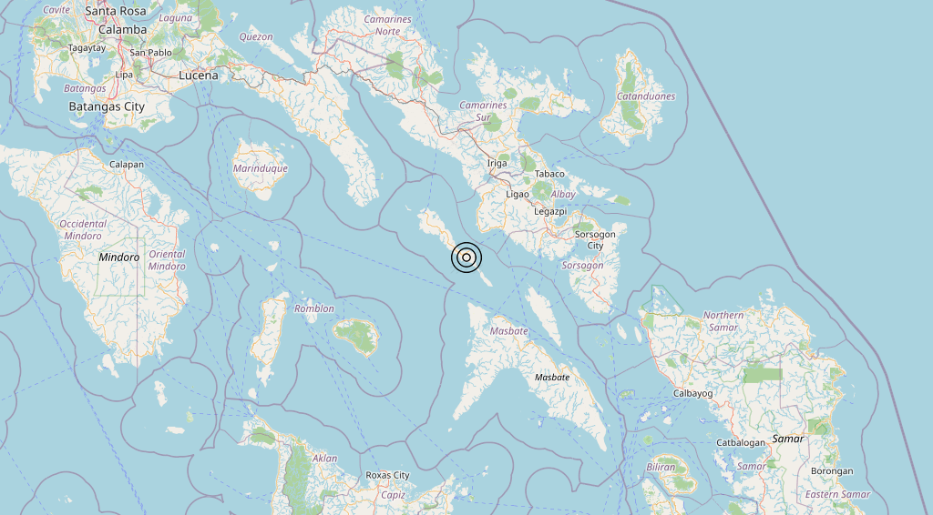 Terremoto Philippines [Sea] – Magnitudo 5.5