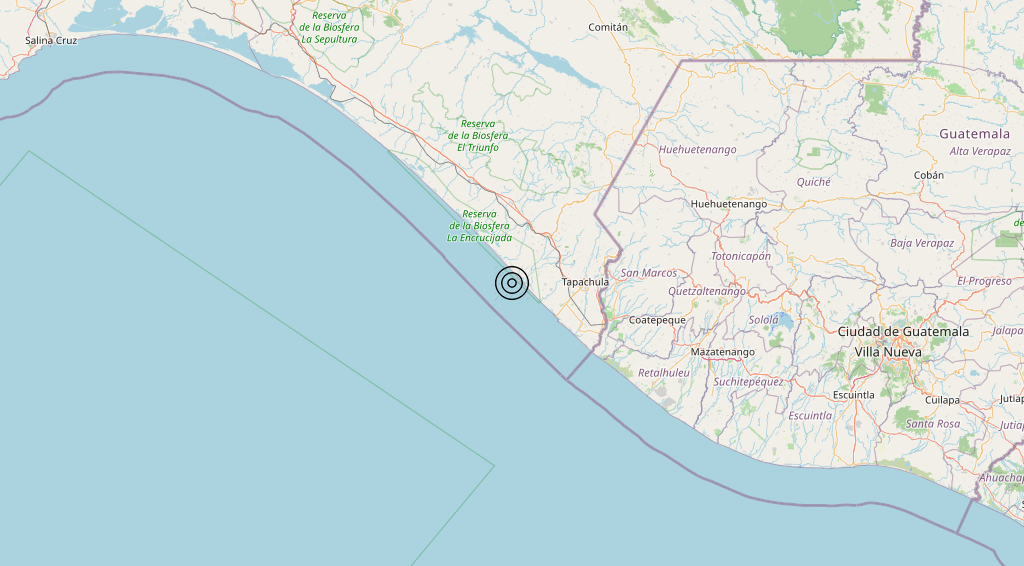 Terremoto Near coast of Chiapas, Mexico [Sea: Mexico] – Magnitudo 7.4