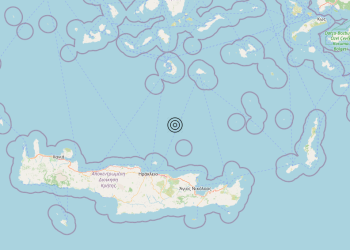 Terremoto Crete, Greece [Sea: Greece] – Magnitudo 4.7