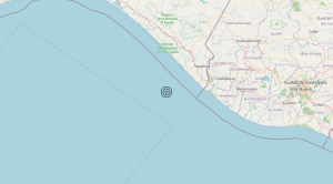 Terremoto Near coast of Chiapas, Mexico [Sea: Mexico] – Magnitudo 6.1