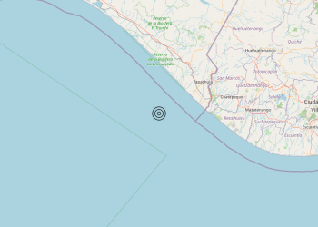 Terremoto Near coast of Chiapas, Mexico [Sea: Mexico] – Magnitudo 6.1